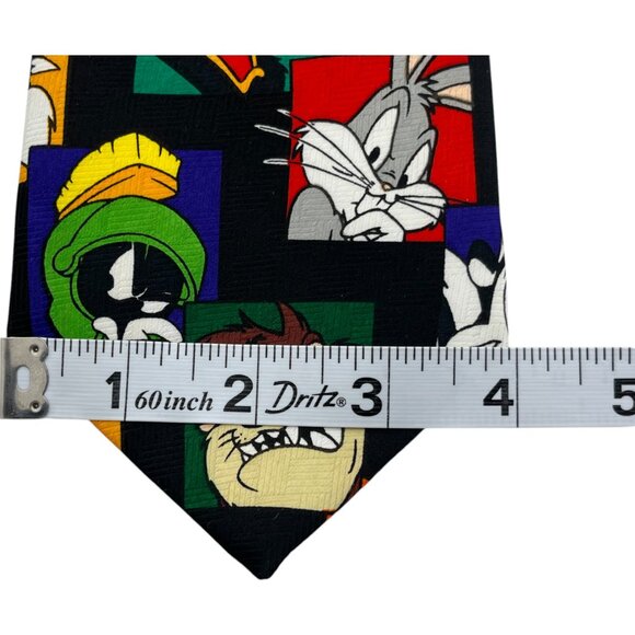 Vintage Looney Tunes Character Tie 1998 Polyester 56" L 4" W - Picture 9 of 11